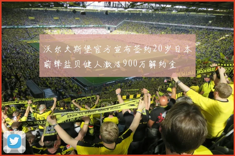 沃尔夫斯堡官方宣布签约20岁日本前锋盐贝健人激活900万解约金